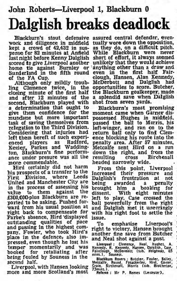 Guardian match report