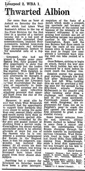 Guardian match report