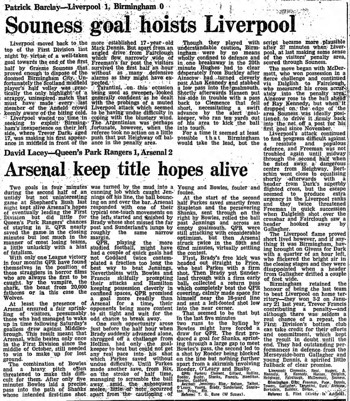 Guardian match report