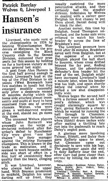 Guardian match report