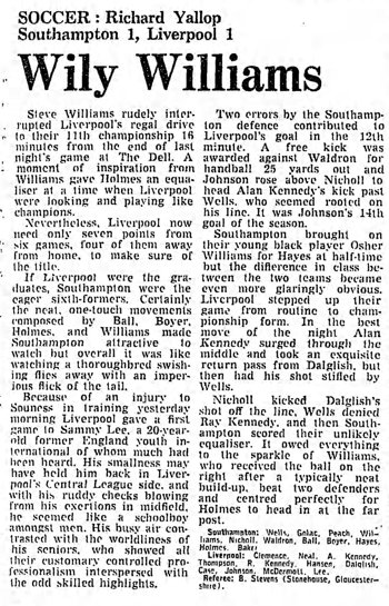 Guardian match report