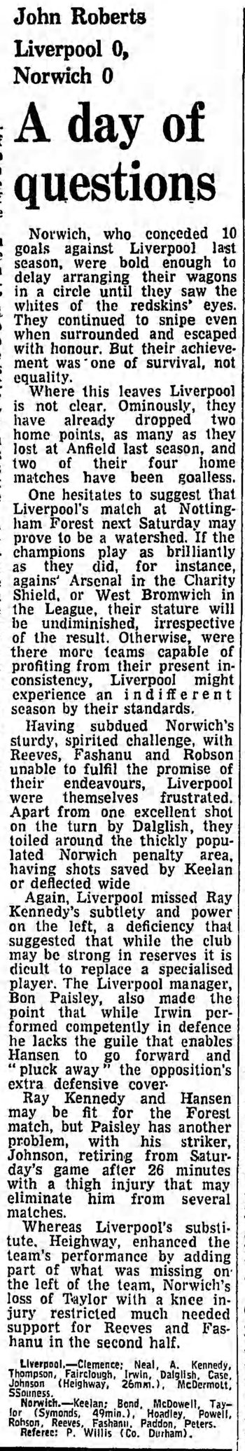 Guardian match report