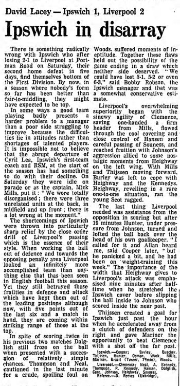 Guardian match report