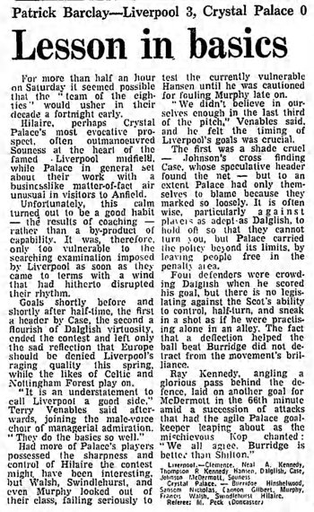 Guardian match report