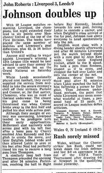 Guardian match report