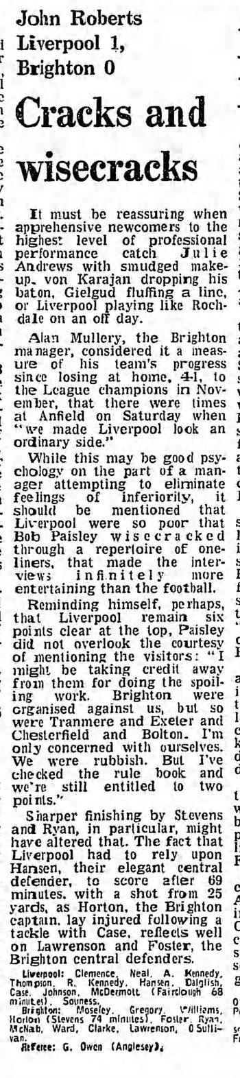 Guardian match report