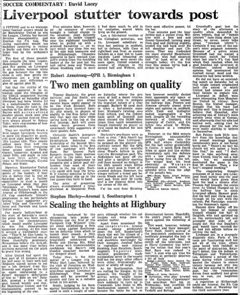 Guardian match report