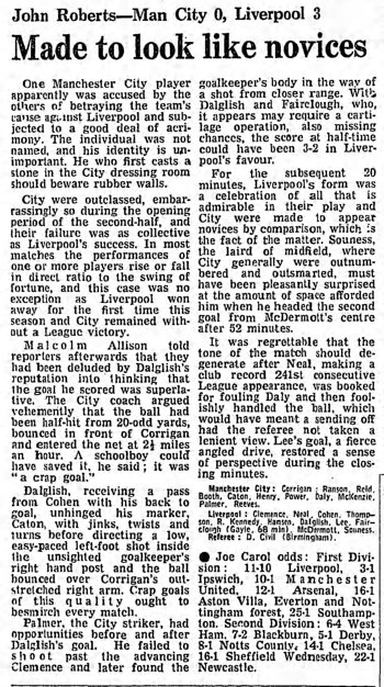 Guardian match report