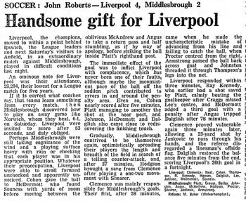 Guardian match report