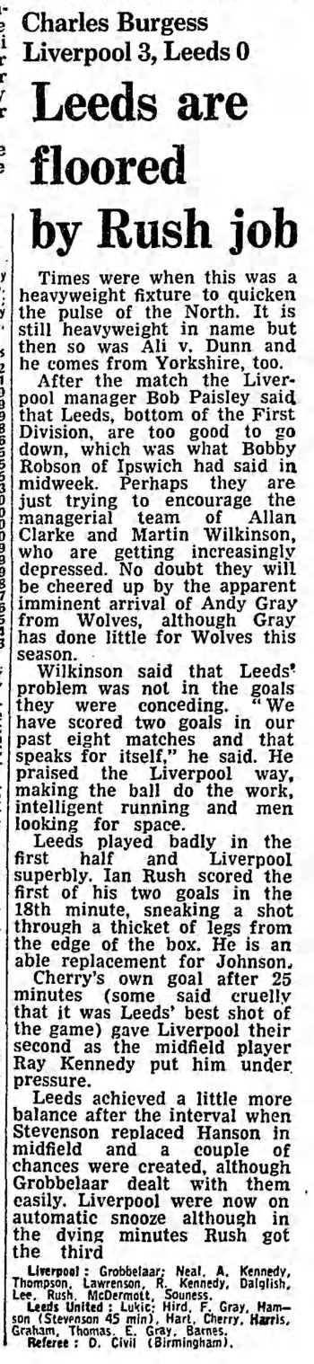 Guardian match report