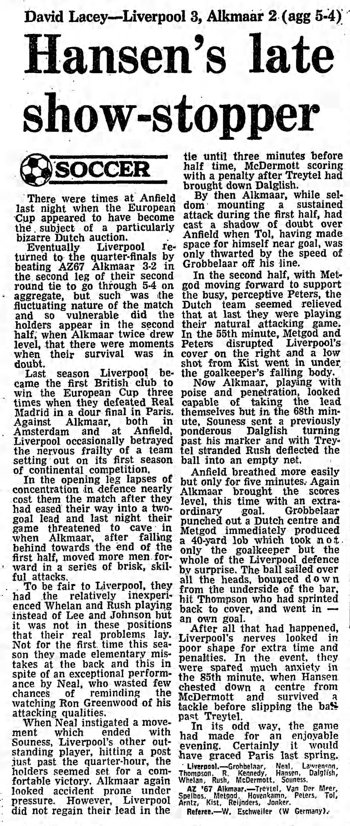 Guardian match report