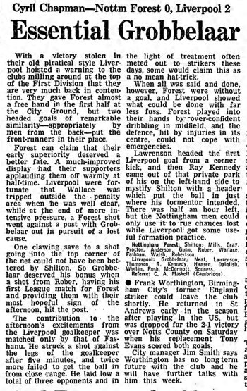 Guardian match report