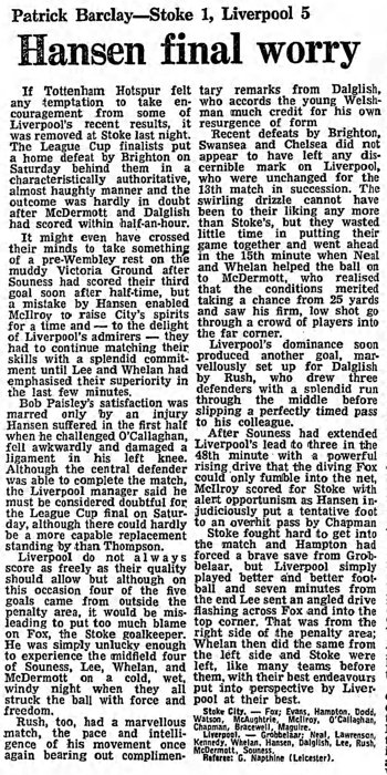 Guardian match report