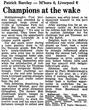 Guardian match report