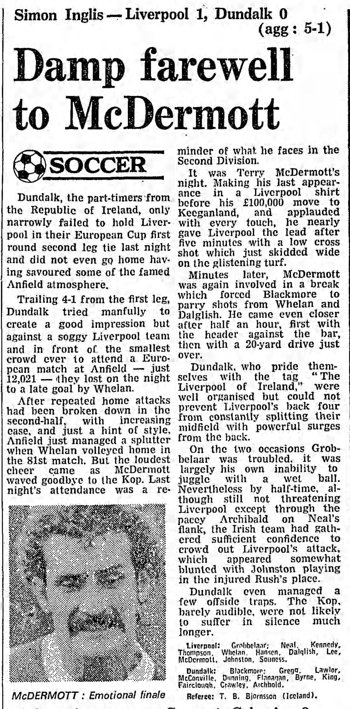 Guardian match report