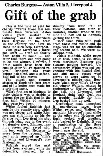 Guardian match report