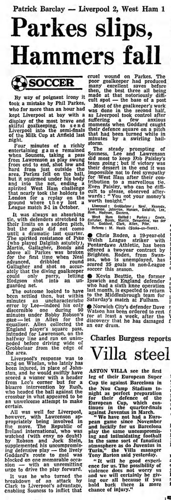 Guardian match report