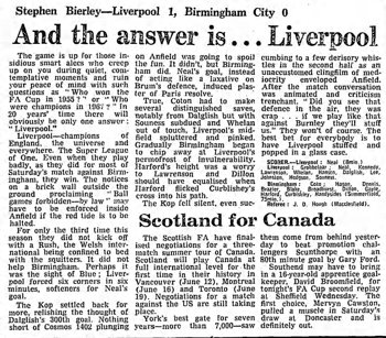 Guardian match report