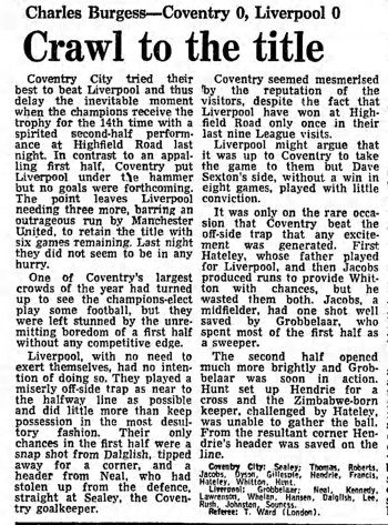 Guardian match report