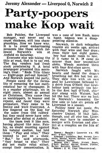 Guardian match report