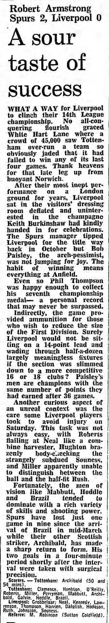 Guardian match report