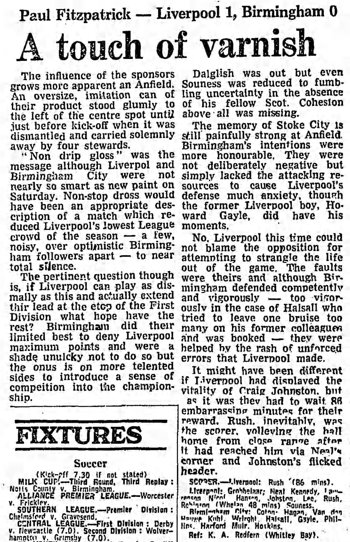 Guardian match report