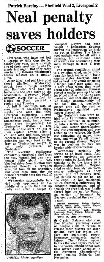 Guardian match report