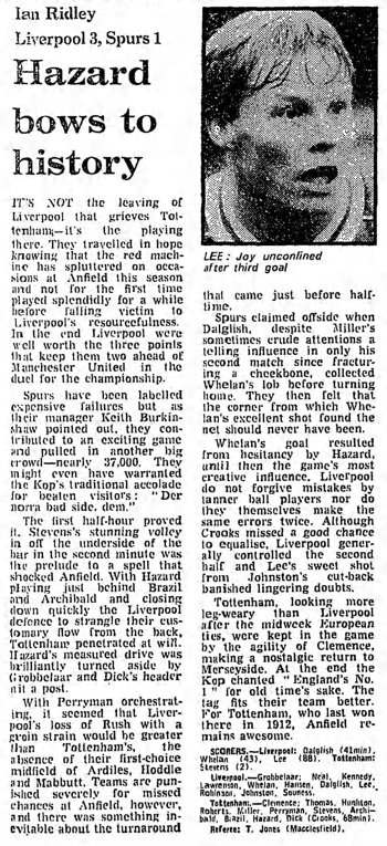 Guardian match report