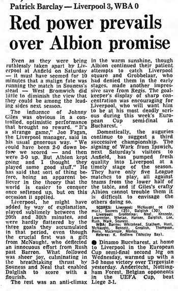 Guardian match report