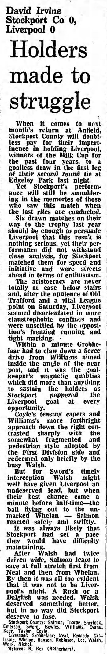 Guardian match report