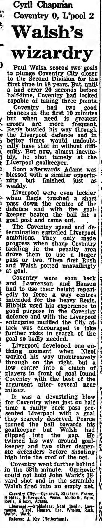 Guardian match report