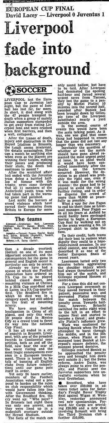 Guardian match report