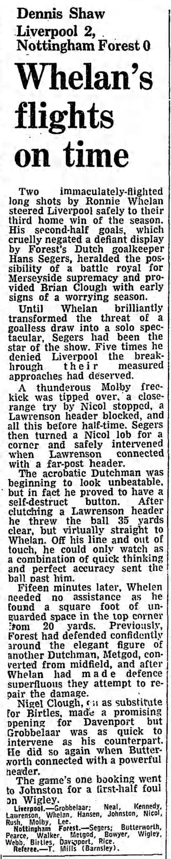 Guardian match report