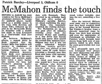 Guardian match report