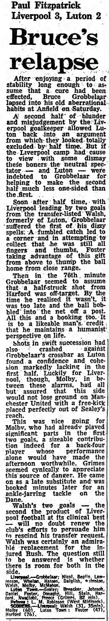 Guardian match report