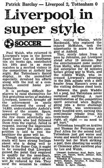 Guardian match report