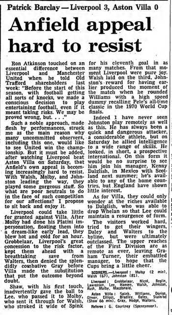 Guardian match report