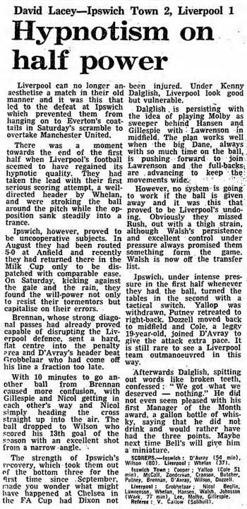 Guardian match report