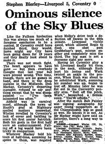 Guardian match report