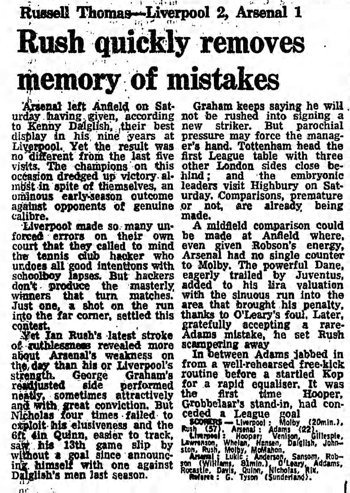 Guardian match report