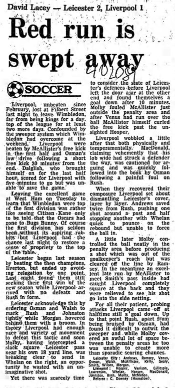 Guardian match report