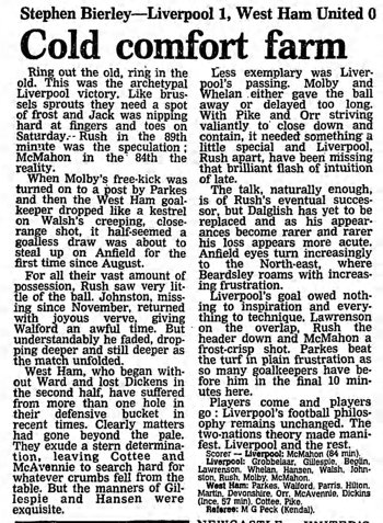 Guardian match report