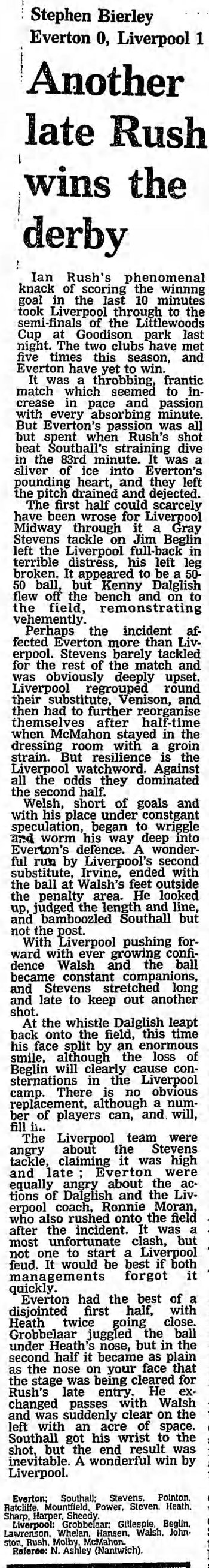 Guardian match report