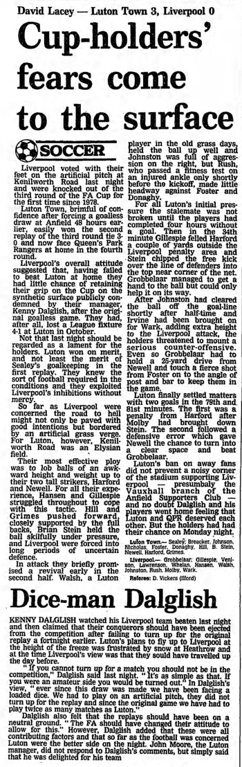 Guardian match report