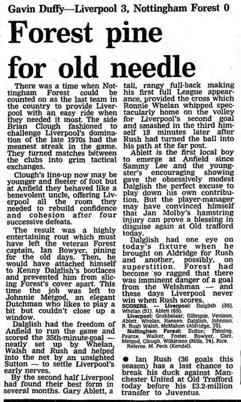 Guardian match report