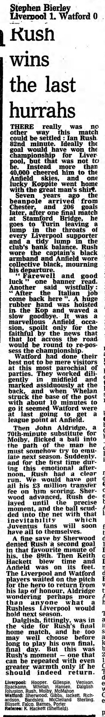 Guardian match report