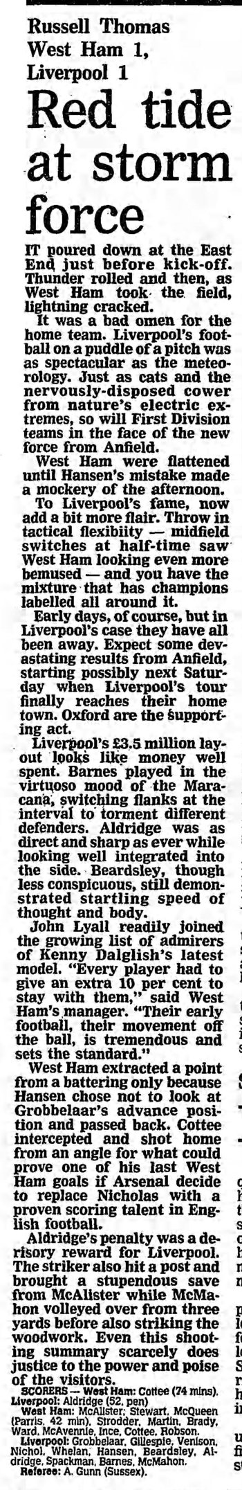 Guardian match report