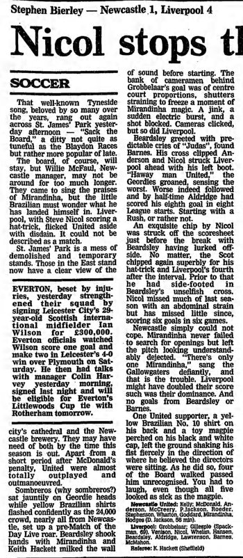 Guardian match report