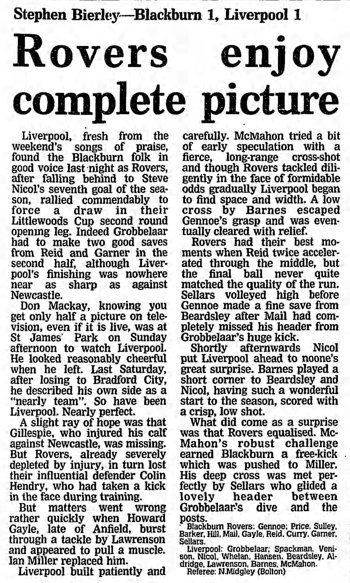 Guardian match report
