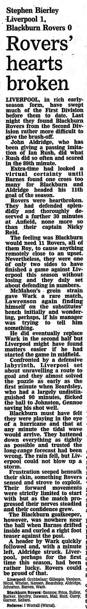 Guardian match report